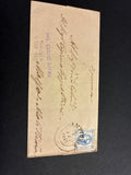 Lettera del Regno d'Italia (1863) con 15 c. del secondo tipo ex coll. Curzio Batini, annullata con timbro Ambulante Ferroviario