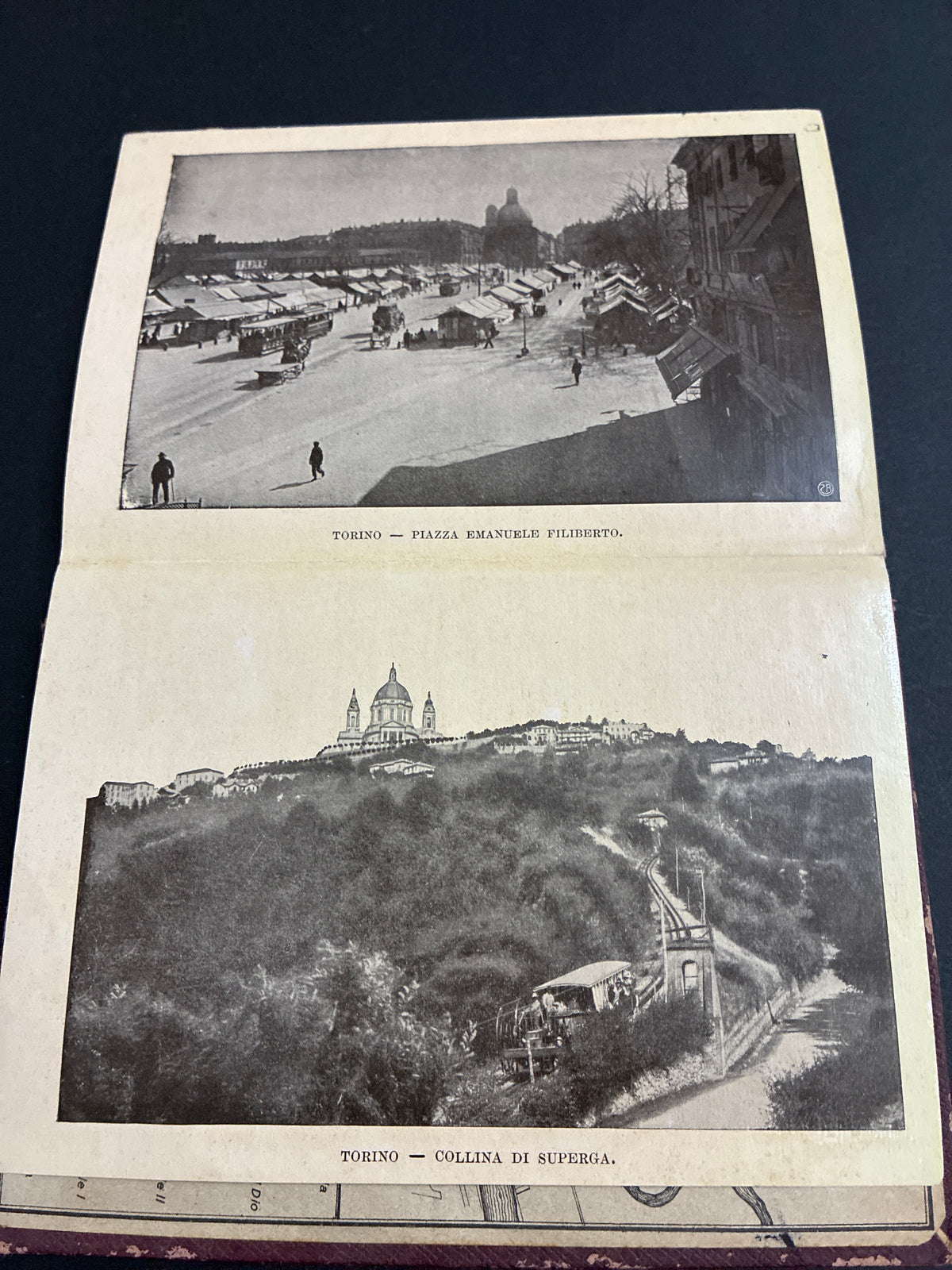 Libro d'epoca "Ricordo di Torino - 32 vedute" - Album fotografico souvenir a soffietto (circa anni 1910-1930)