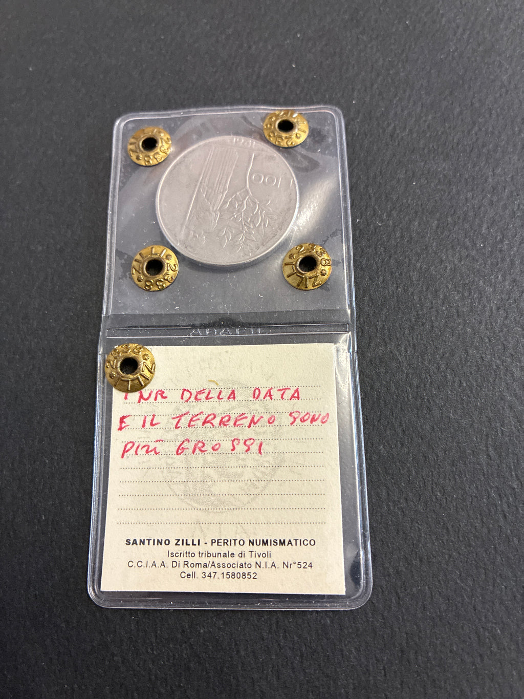100 Lire 1981 Minerva Rara con Eccesso di Metallo a Mezzaluna Periziata