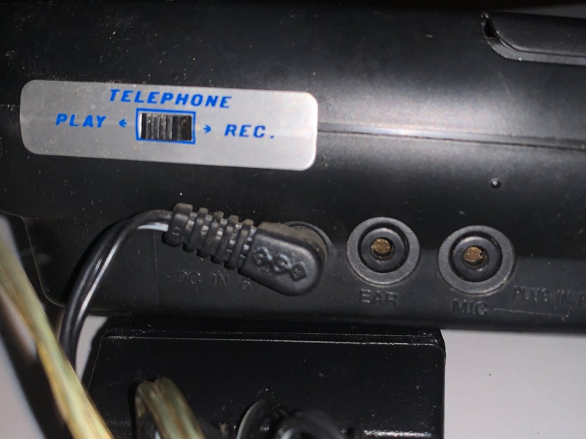 Sony TCM-939 Registratore Portatile Audiocassette Cassette-Corder con Alimentatore e Adattatore Telefonico SIP