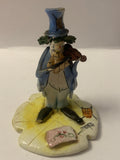 Statuina Pagliaccio Musicista che Suona il Violino - Statuetta Vintage da Collezione