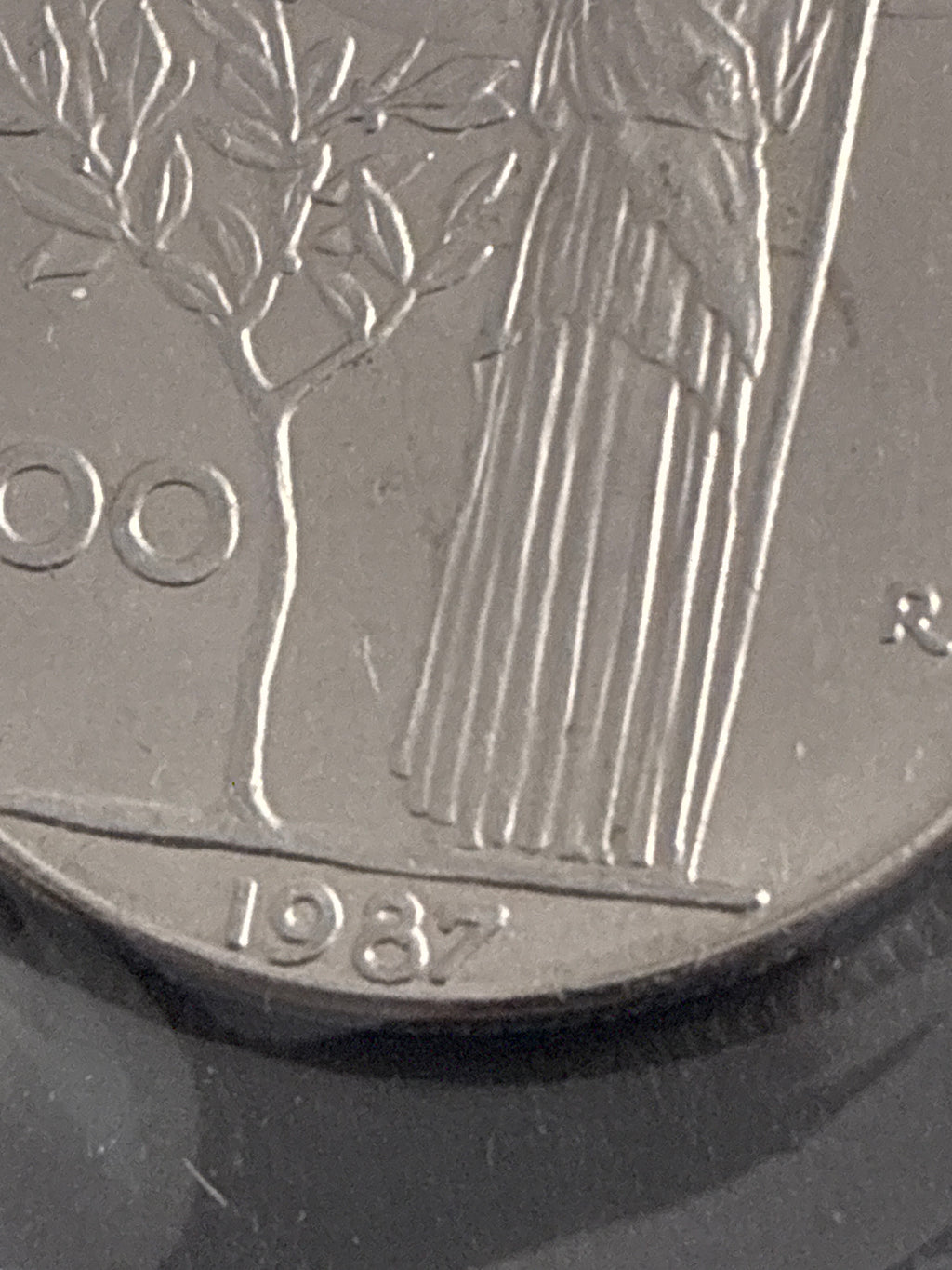 100 Lire 1987 "Cifra 7 ad Uncino" - Periziata BB