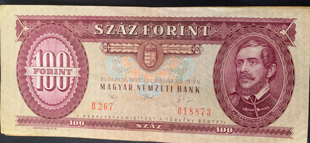 Lotto 3 Banconote Ungheria Vintage - 100 Forint (1984 e 1992) e 50 Forint (1983)