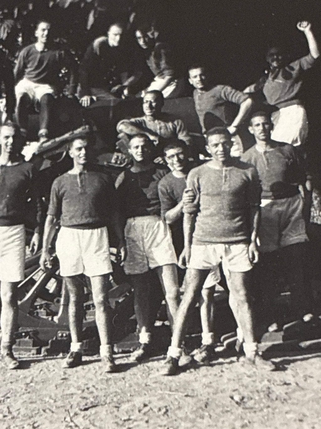 Artiglieria Regio Esercito Fotografia Epoca 1940 circa Militari in Tenuta Ginnica Archivio Dabalà