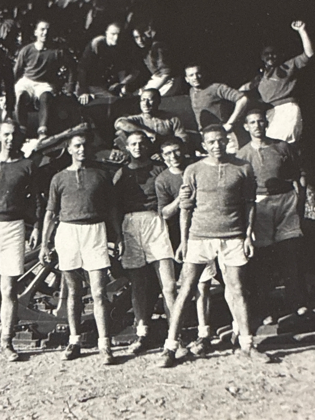Artiglieria Regio Esercito Fotografia Epoca 1940 circa Militari in Tenuta Ginnica Archivio Dabalà