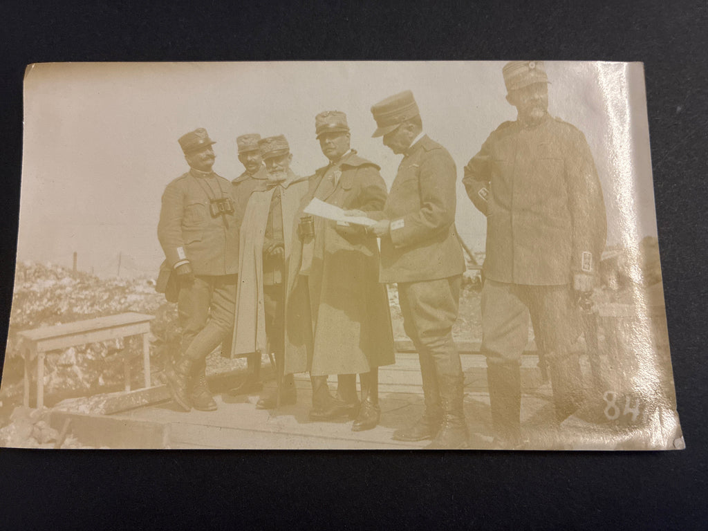 Foto Epoca Re Vittorio Emanuele III e il Duca d'Aosta Emanuele Filiberto della Terza Armata