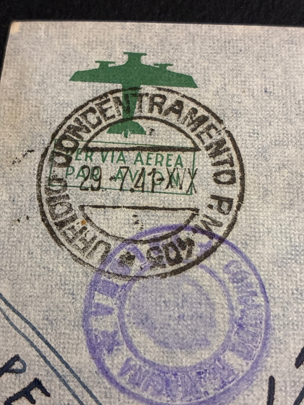 1942, Ufficio Concentramento P.M. 403: Busta di Via Aerea Spedita dal Fronte di Russia dell'ARMIR per Roma