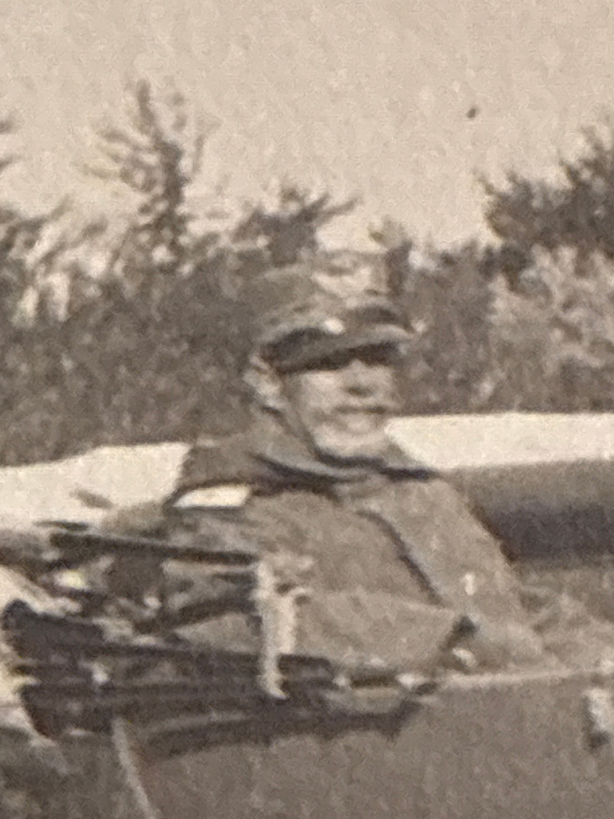 Foto Epoca Autovettura Militare Fiat 4 con il Duca d'Aosta Emanuele Filiberto al Fronte