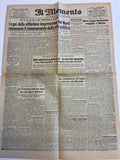 Rarissimo Quotidiano Il Momento Originale 6 Maggio 1945 {Arrivo Del CLNAI A Roma E Giallo Morte Hitler}