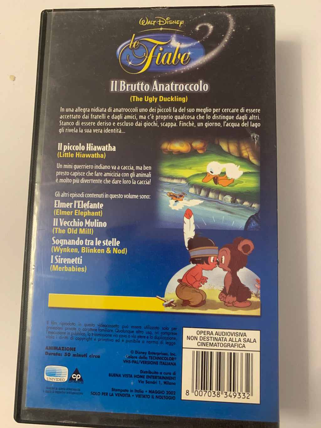 Lotto 2 VHS Vintage - L'Albero Azzurro "Come si fa a fare" e Walt Disney Le Fiabe "Il Brutto Anatroccolo"