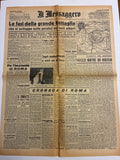 Quotidiano ORIGINALE 4 Giugno 1944 Il Messaggero Liberazione di Roma Mappa COMPLETO