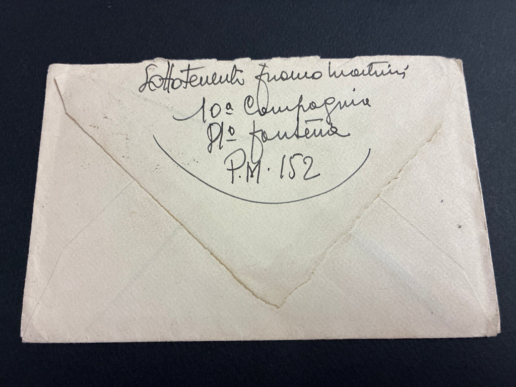 1942, Posta Militare 152: Rarissima Lettera dal Fronte Russo sul Fiume Don con Disegno della Troika e Affrancatura da 1 Lira Sovrastampata P.M.