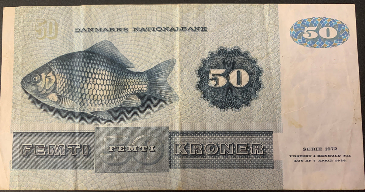 Banconota Vintage 50 Corone Danimarca – Danmarks Nationalbank (Thomasine Gyllembourg)