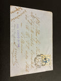 Lettera del Regno d'Italia (1863) con 15 c. del secondo tipo ex coll. Curzio Batini, da Massa Marittima per il circondario di Valpiana (Follonica) con transito Ambulante