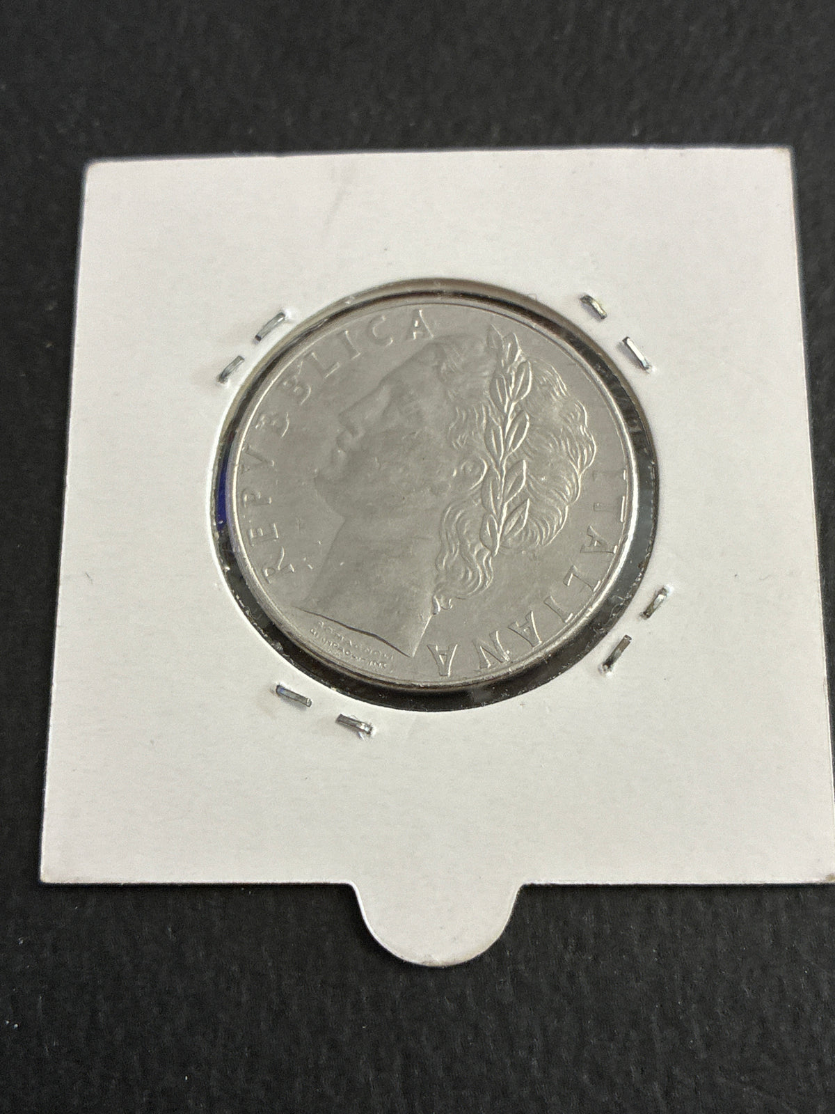 100 lire del 1978 Minerva con errore di conio asse ruotato a 45° gradi