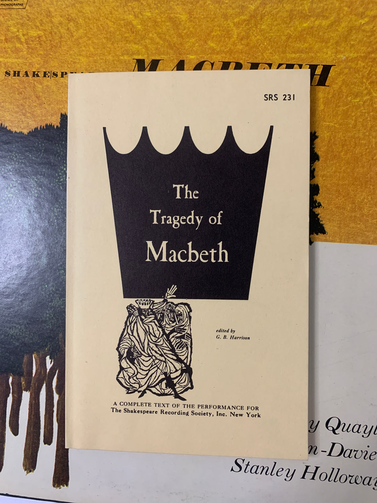 William Shakespeare, The Tragedy of Macbeth - The Shakespeare Recording Society / Caedmon Production (SRS 231)