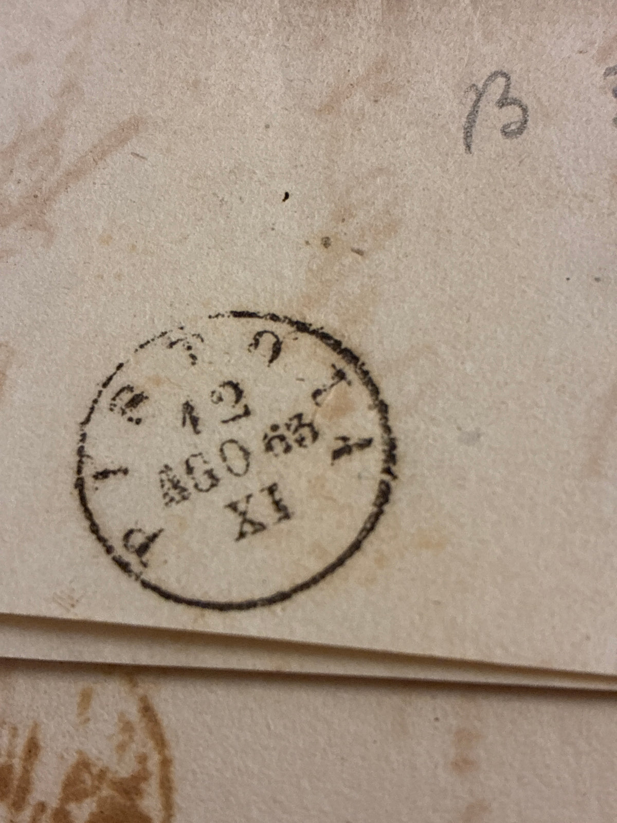 Regno d'Italia 1863 - Lettera da Firenze Bagello a Montecatini, Francobollo 15c Litografico II Tipo (Sassone 13), Sigla Batini