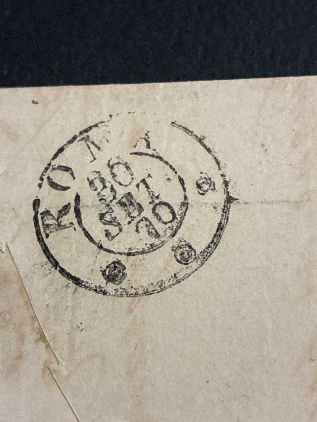 Busta 1880 da Firenze a Roma in tariffa umbertina da 20 centesimi azzurro con timbro della Banca di Credito Italiano
