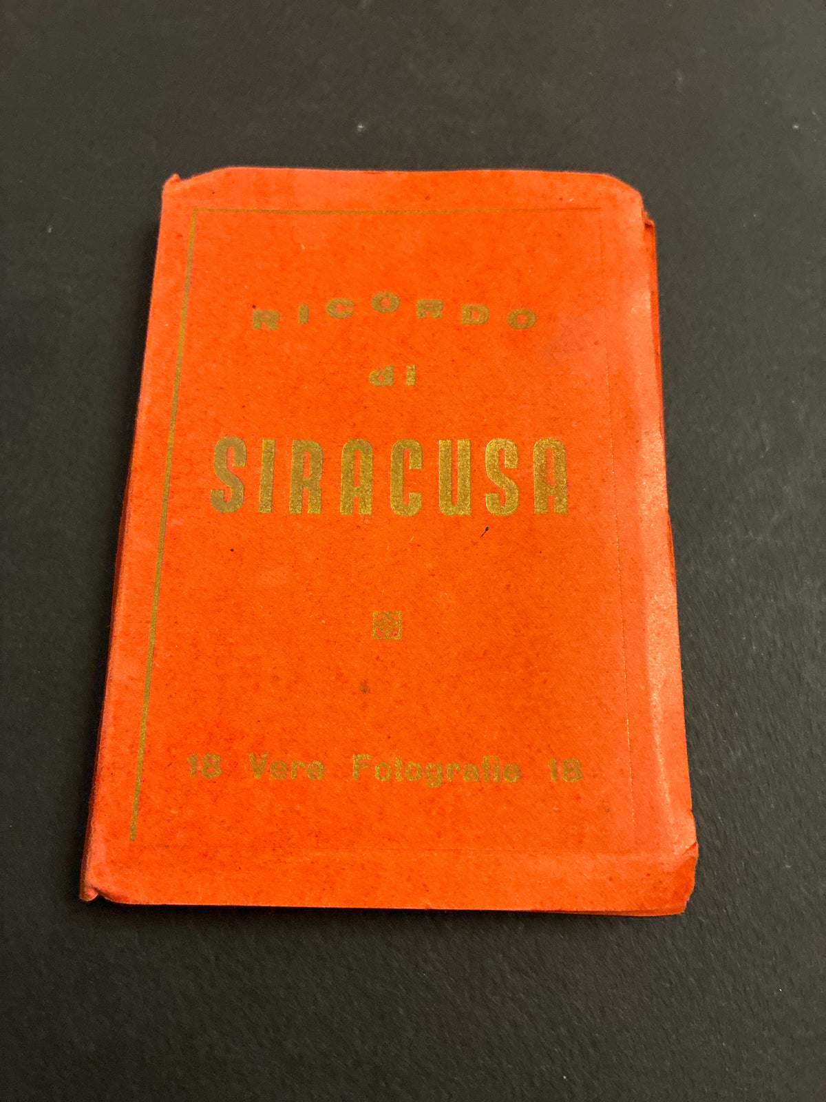 Libretto di cartoline Ricordo di Siracusa - Bustina vintage con 18 vere fotografie storiche d'epoca