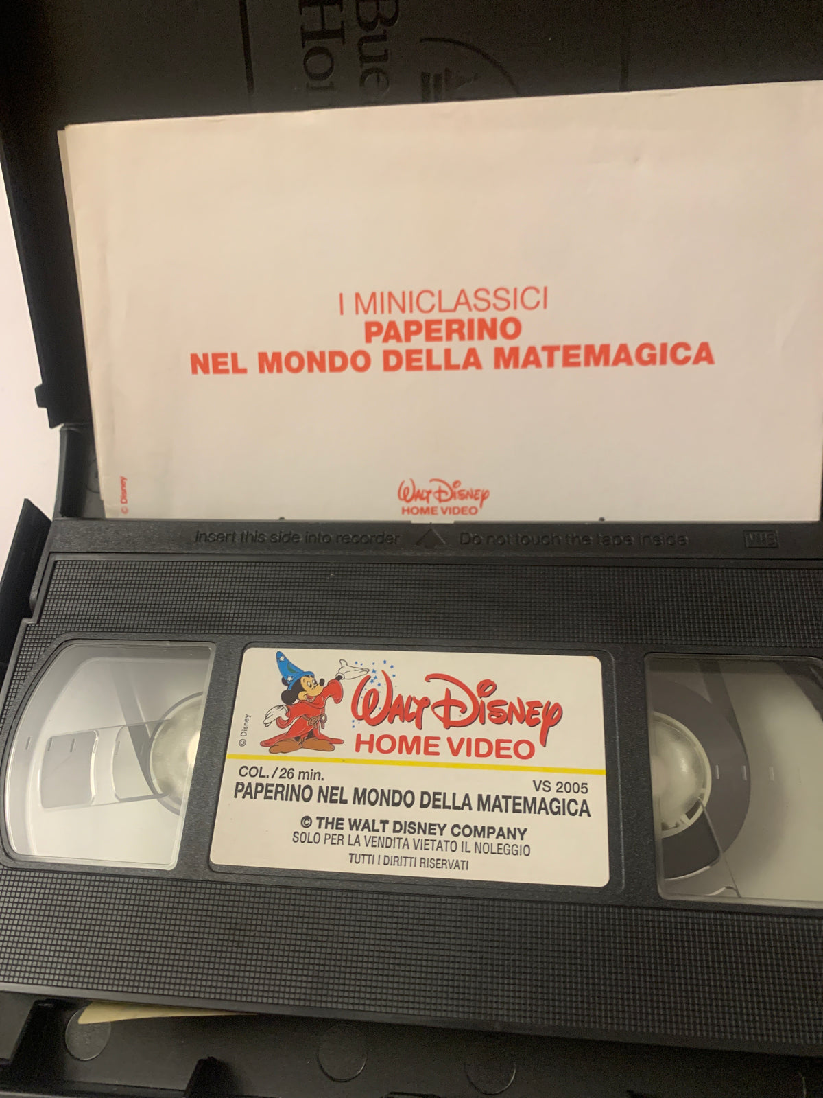 Lotto 2 VHS Cartoon - Scooby-Doo! e le indagini sulla neve + Paperino nel mondo della Matemagica Disney