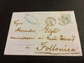 Lettera del 1864 da Livorno a Follonica con 15 Centesimi De La Rue – Ex Collezione Curzio Batini