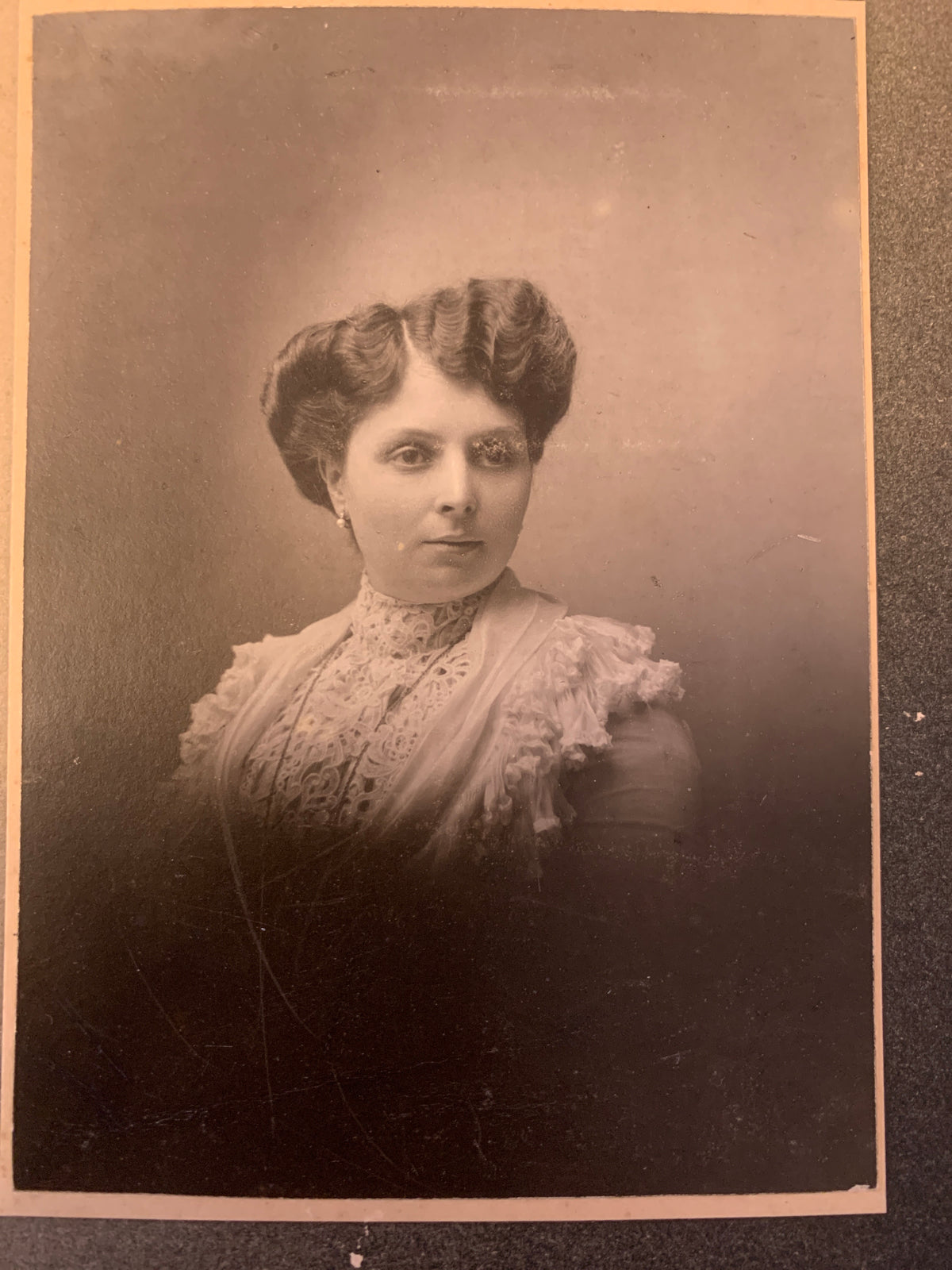 Lotto 2 Antiche Fotografie Ritratti Uomo Donna Studio Witcomb Buenos Aires D'Epoca