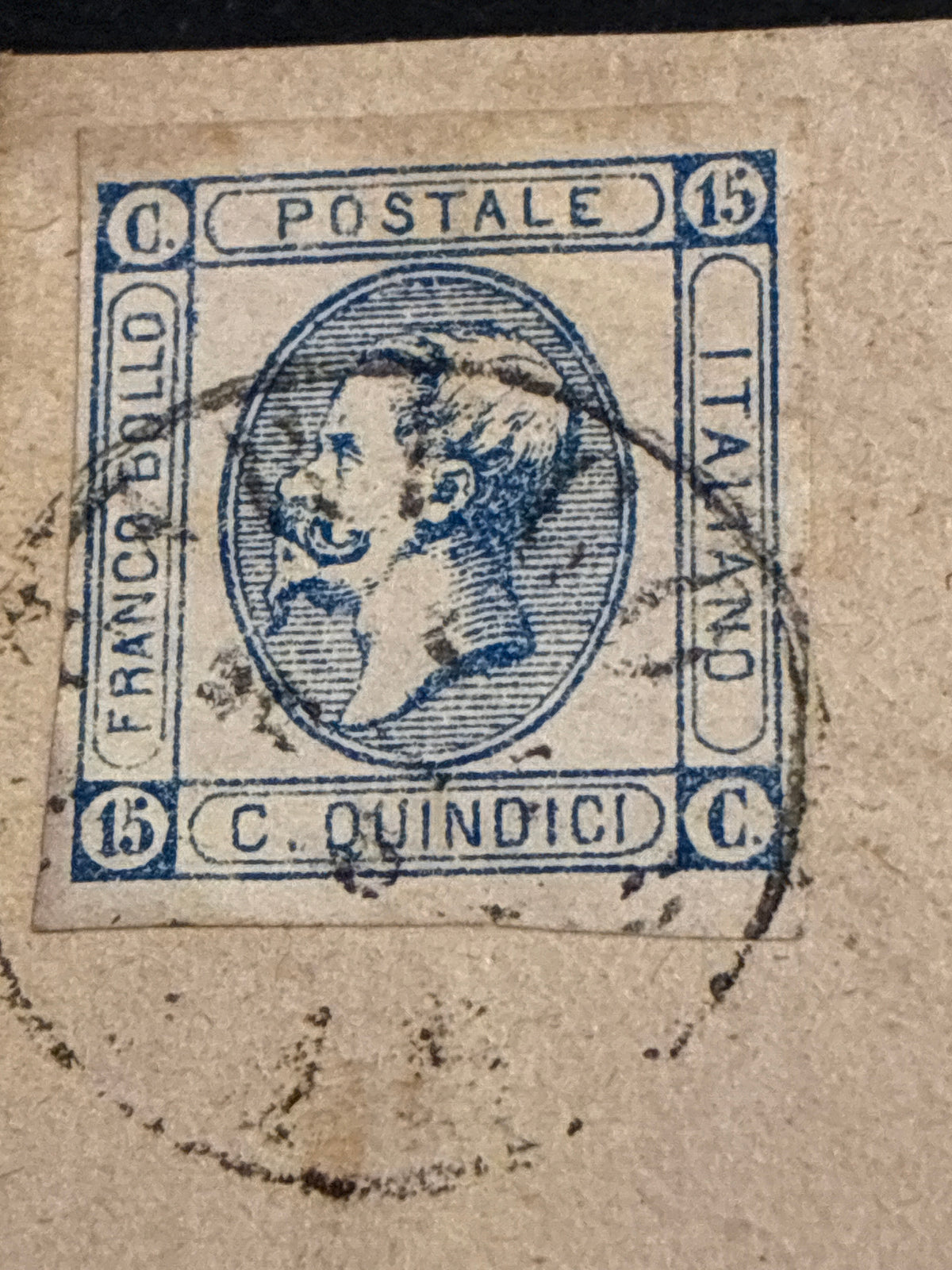 REGNO D'ITALIA 1863 - Lettera da Piombino per Firenze con 15 Centesimi Litografico II Tipo