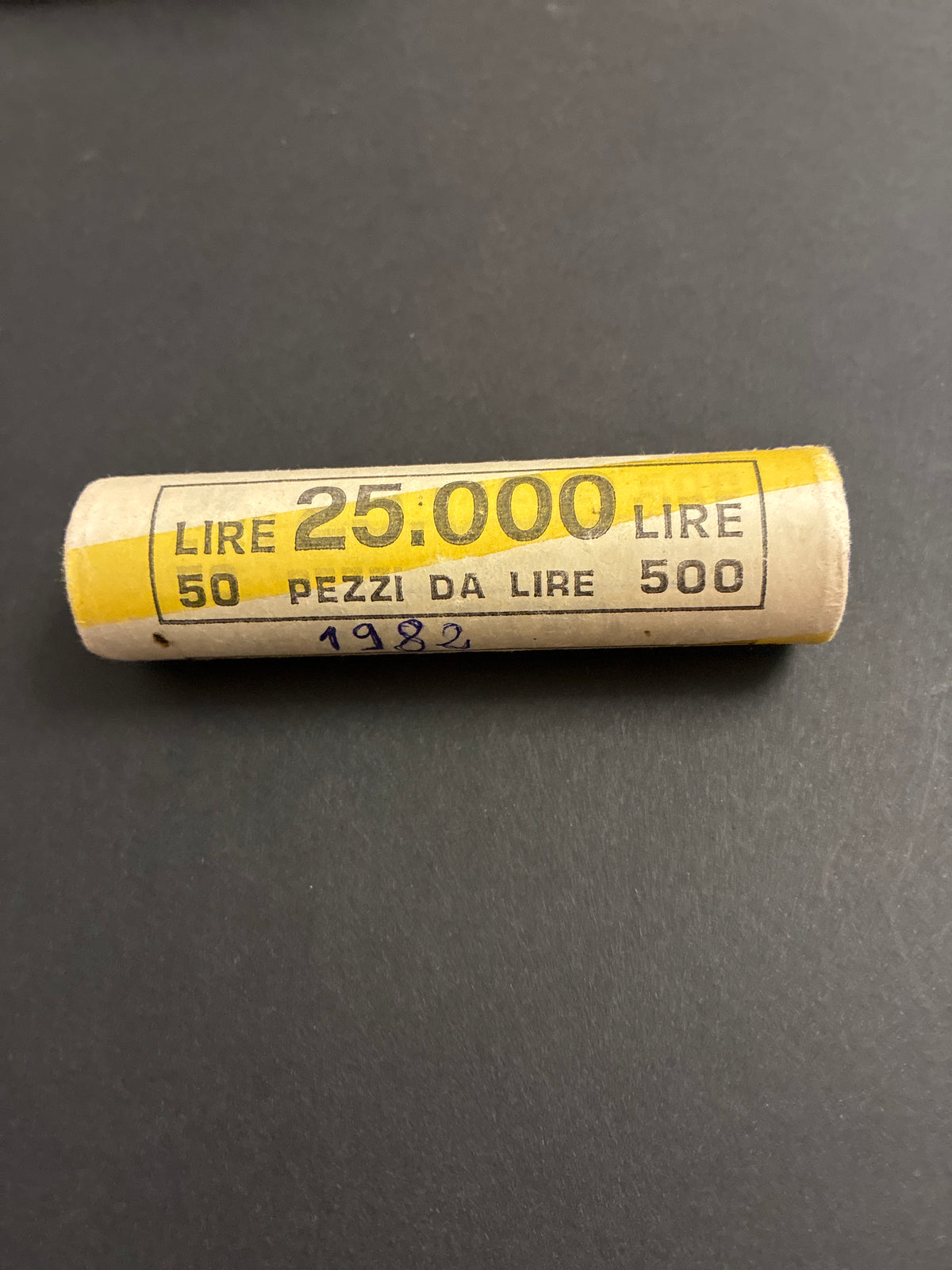 500 Lire Bimetalliche 1982 Quirinale Rotolino Originale Zecca Sigillato Fior di Conio 50 Pezzi