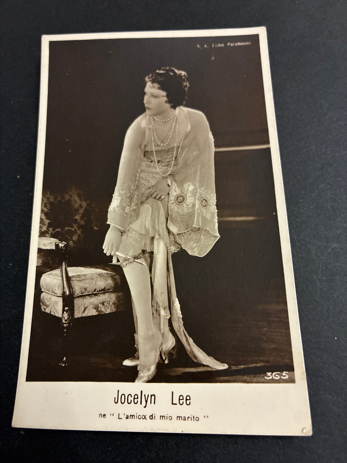 Cartolina Vintage Jocelyn Lee - Cinema Muto - Edizioni G. B. Falci Milano (1927)