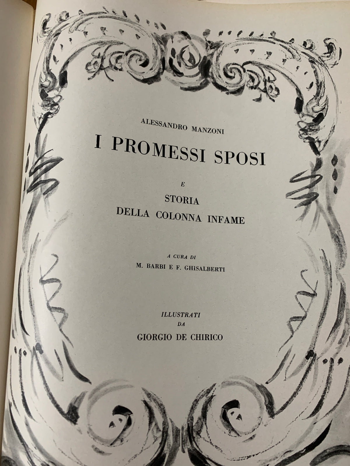 Alessandro Manzoni – I Promessi Sposi (1964) Ill. Giorgio De Chirico – Edizione Fuori Commercio