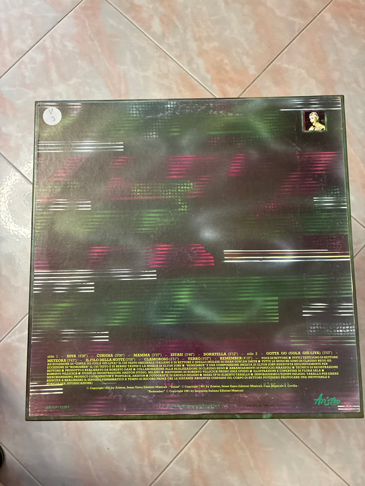 Rettore – Estasi Clamorosa (Ariston Music – ARLP/12387)