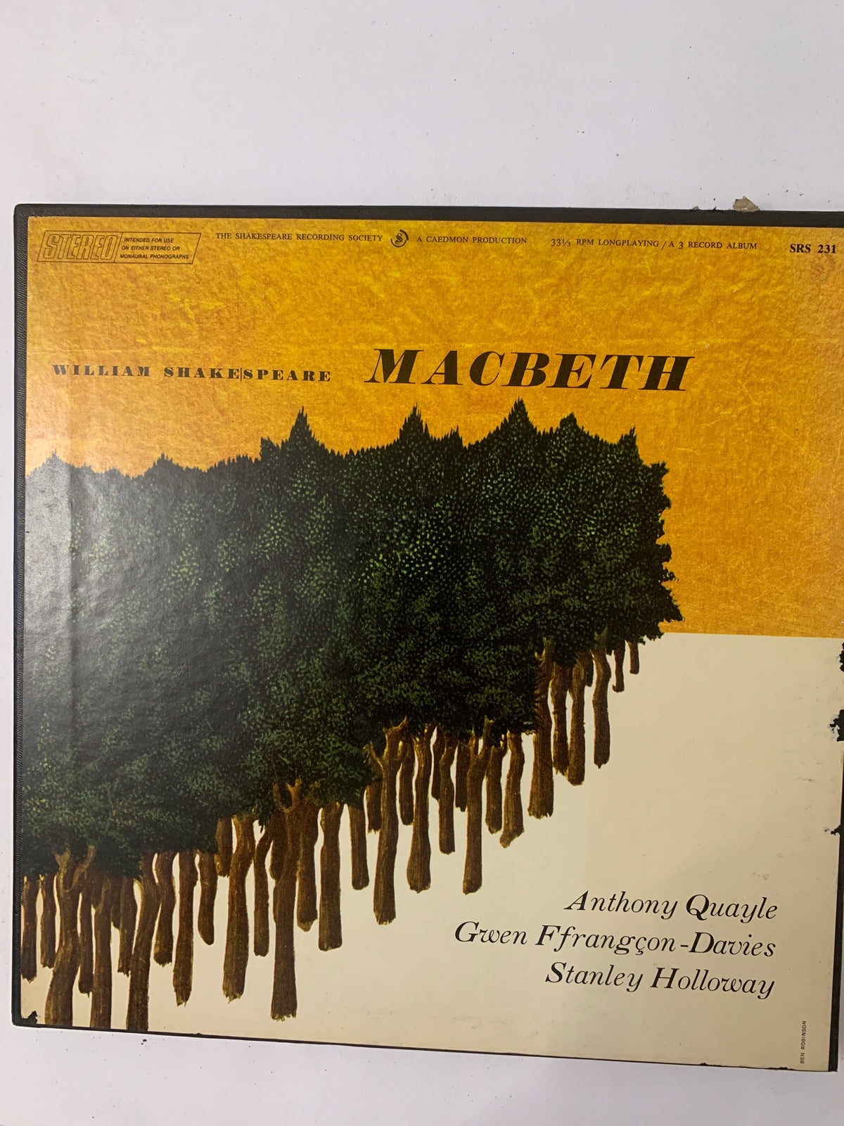 William Shakespeare, The Tragedy of Macbeth - The Shakespeare Recording Society / Caedmon Production (SRS 231)
