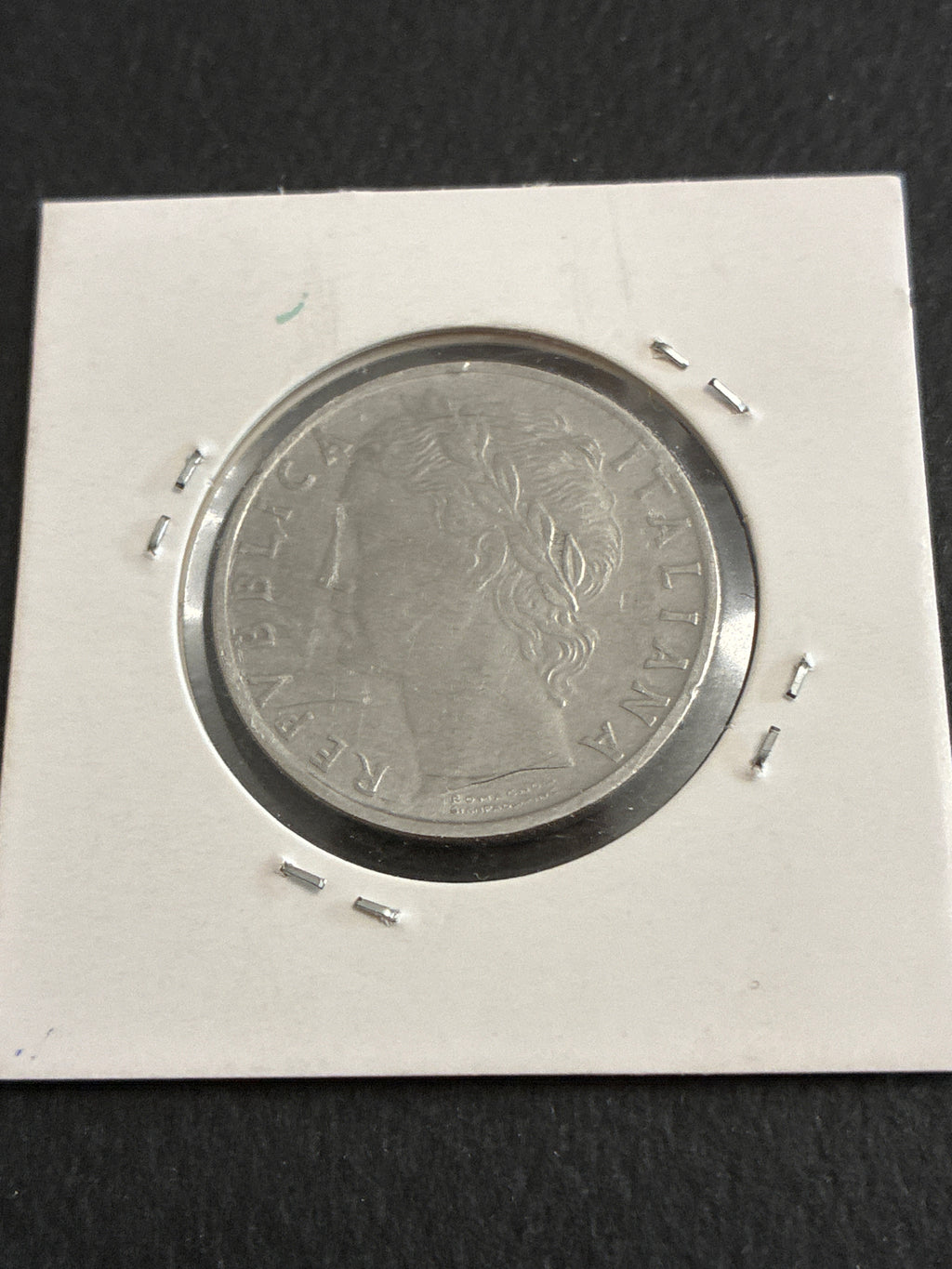 100 lire del 1973 Minerva falso d'epoca con peso eccedente a 8,30 grammi