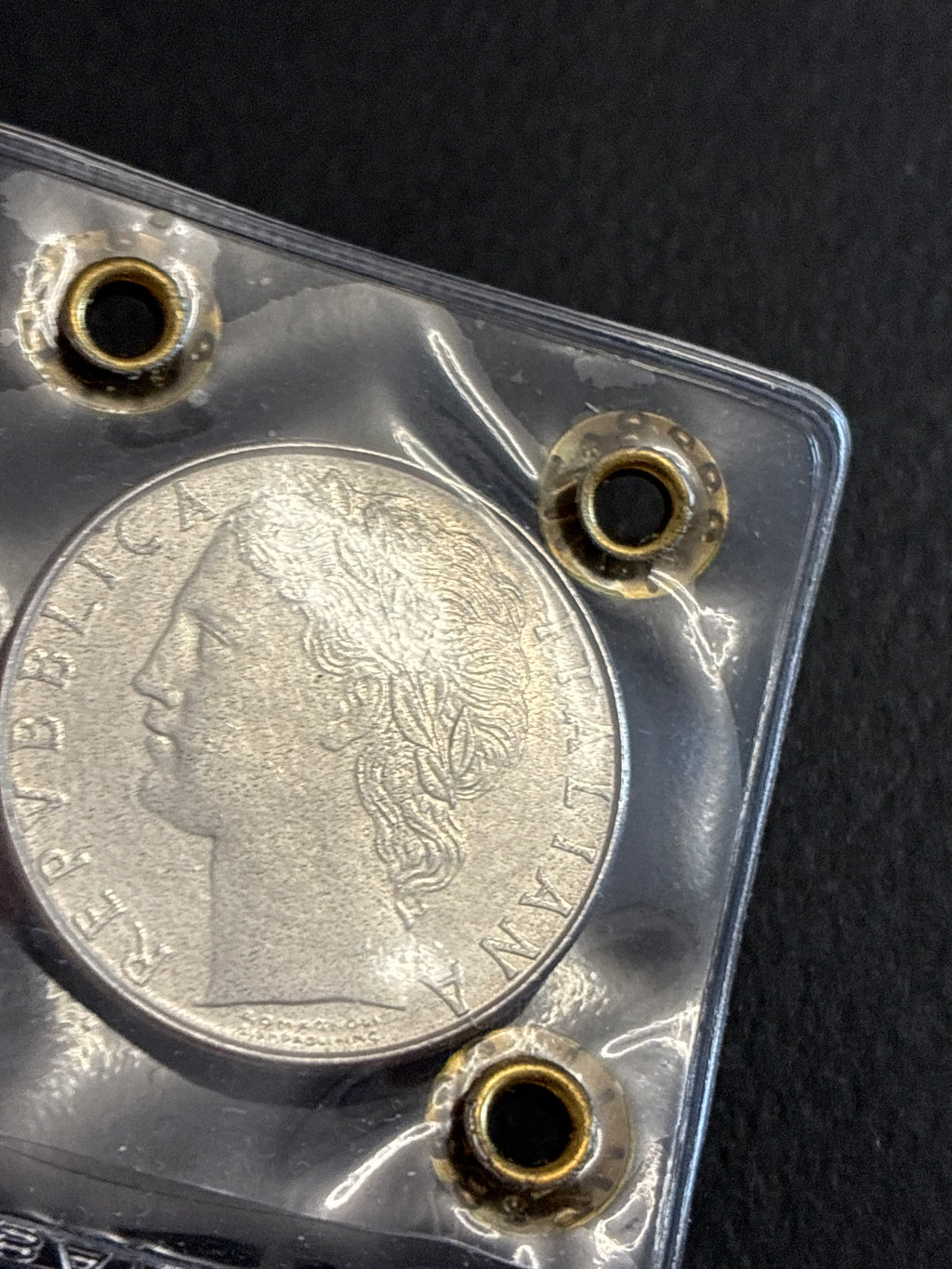 100 Lire 1987 Minerva Rara con Aste sul Numero 7 e Punte d'Ago Periziata