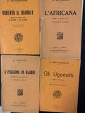 Lotto 4 Libretti d'Opera Vintage - Meyerbeer e Rossini - Barion e C.E.R. 1932
