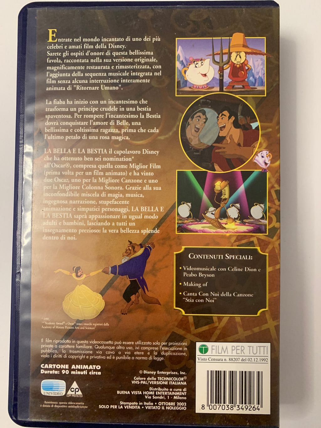 VHS "La Bella e la Bestia - Edizione Speciale" (Walt Disney - I Classici)