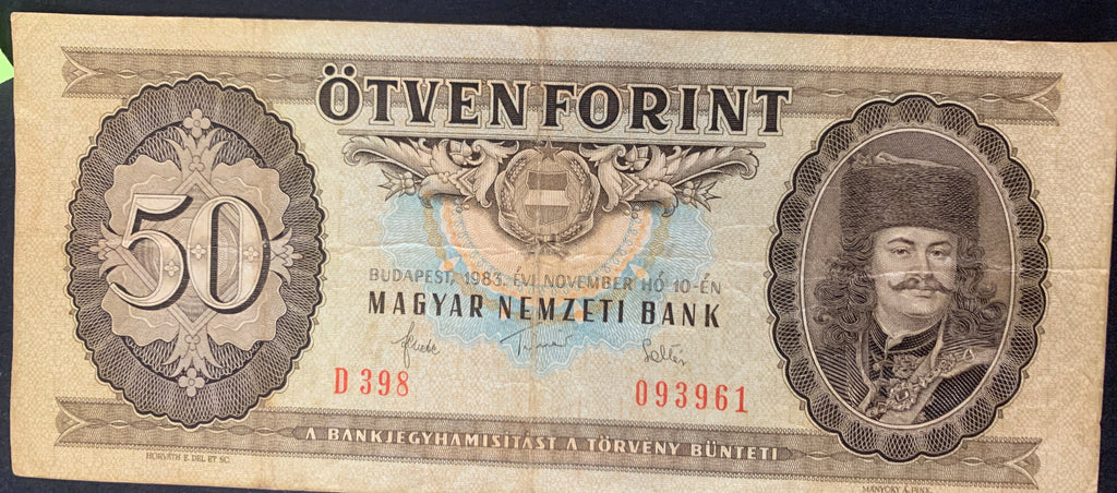 Lotto 3 Banconote Ungheria Vintage - 100 Forint (1984 e 1992) e 50 Forint (1983)