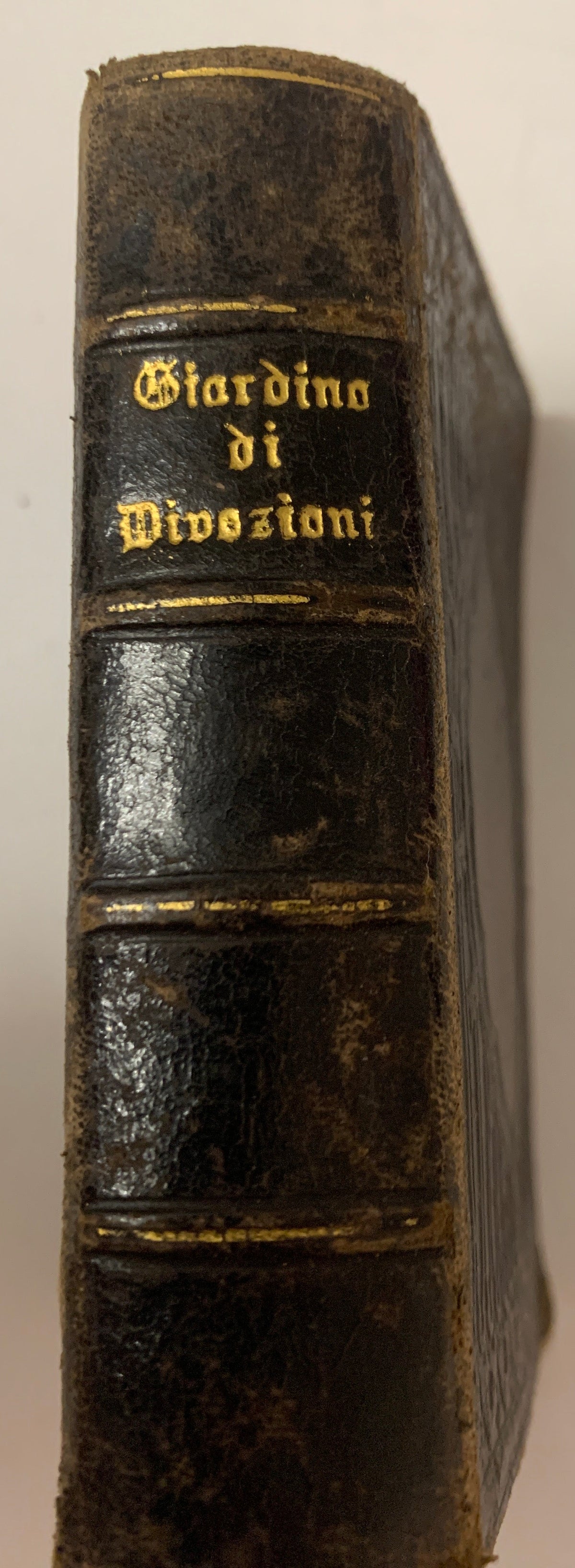 Libro Antico Giardino di Divozioni P. Clerc Milano 1883 Devoto Preghiere