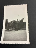 Artiglieria Regio Esercito Fotografia Epoca 1940 Carlo Dabalà in Divisa su Carta Agfa Lupex