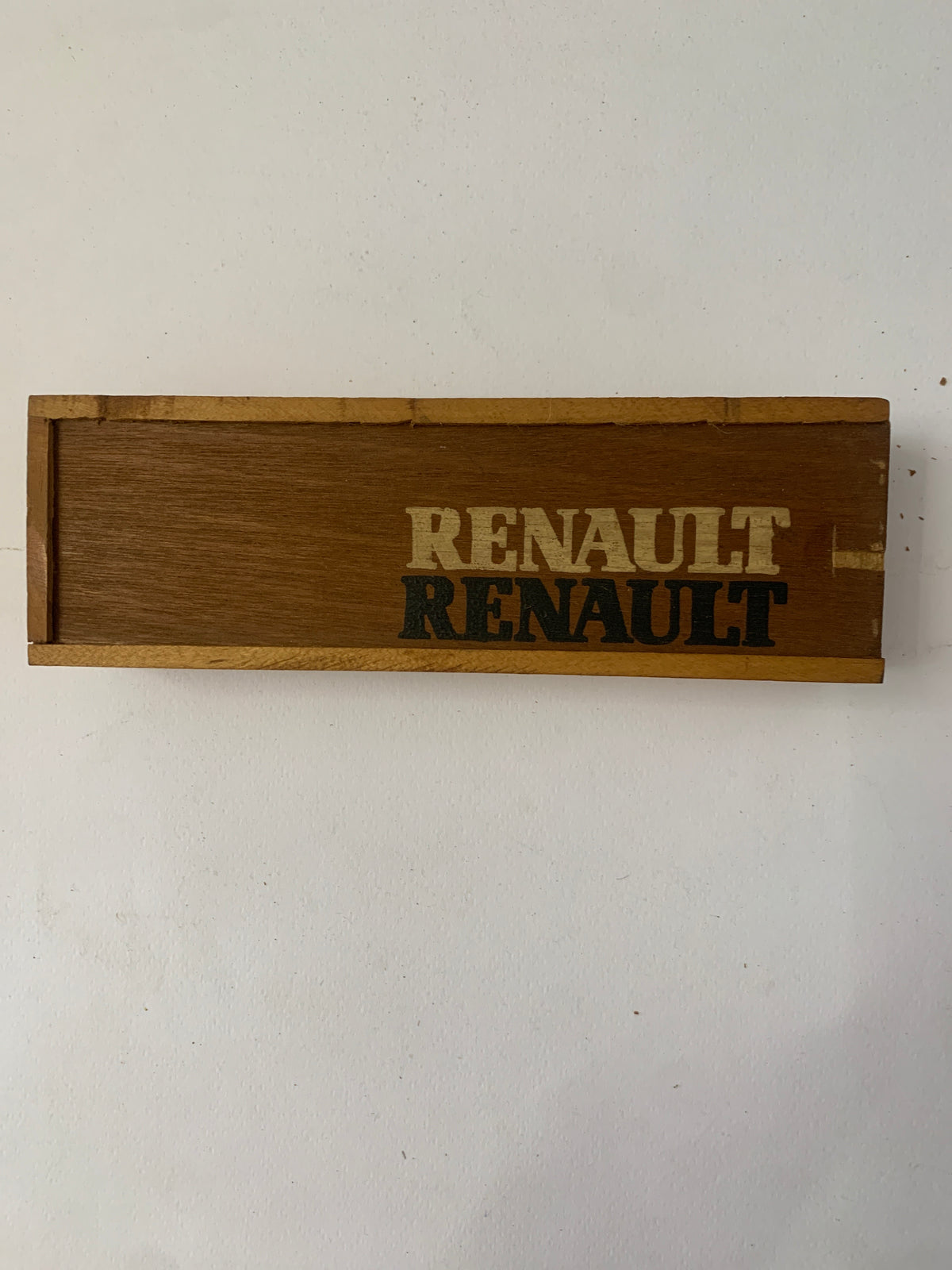 Gioco del Domino Vintage Promozionale Renault in Scatola di Legno