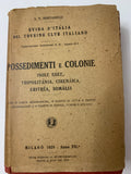 Guida d'Italia Touring Club Italiano "Possedimenti e Colonie" - L. V. Bertarelli (Milano, 1929)