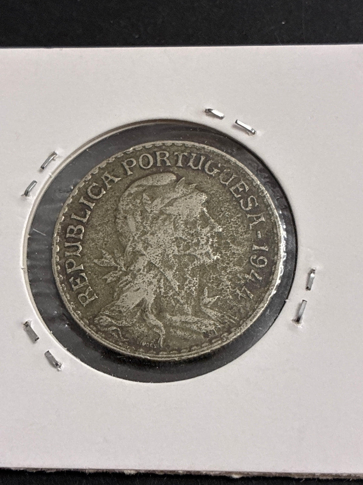 1 escudo 1944 Portogallo Moneta da Collezione "Chiave" per Bassa Tiratura al Dritto e al Rovescio
