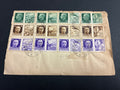 Busta filatelica del 1943 da Gorizia affrancata con serie Imperiale e propaganda bellica Fratellanza d'Armi italo-tedesca.