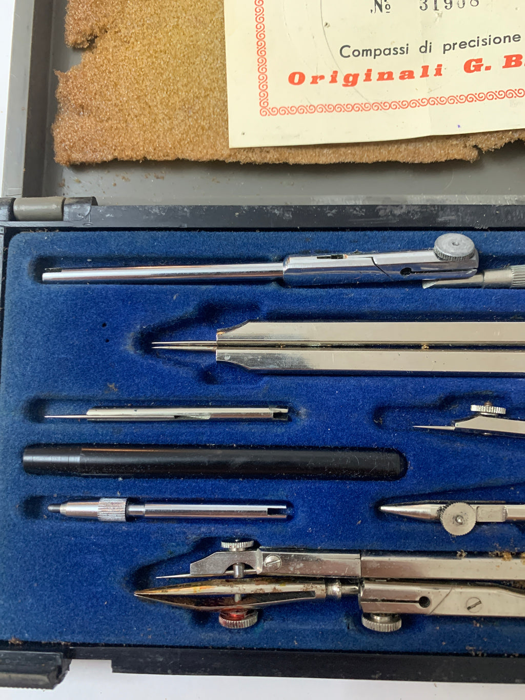 Set Compassi di Precisione Vintage ATLAS PK 209 – Originali G.B.P. in Custodia