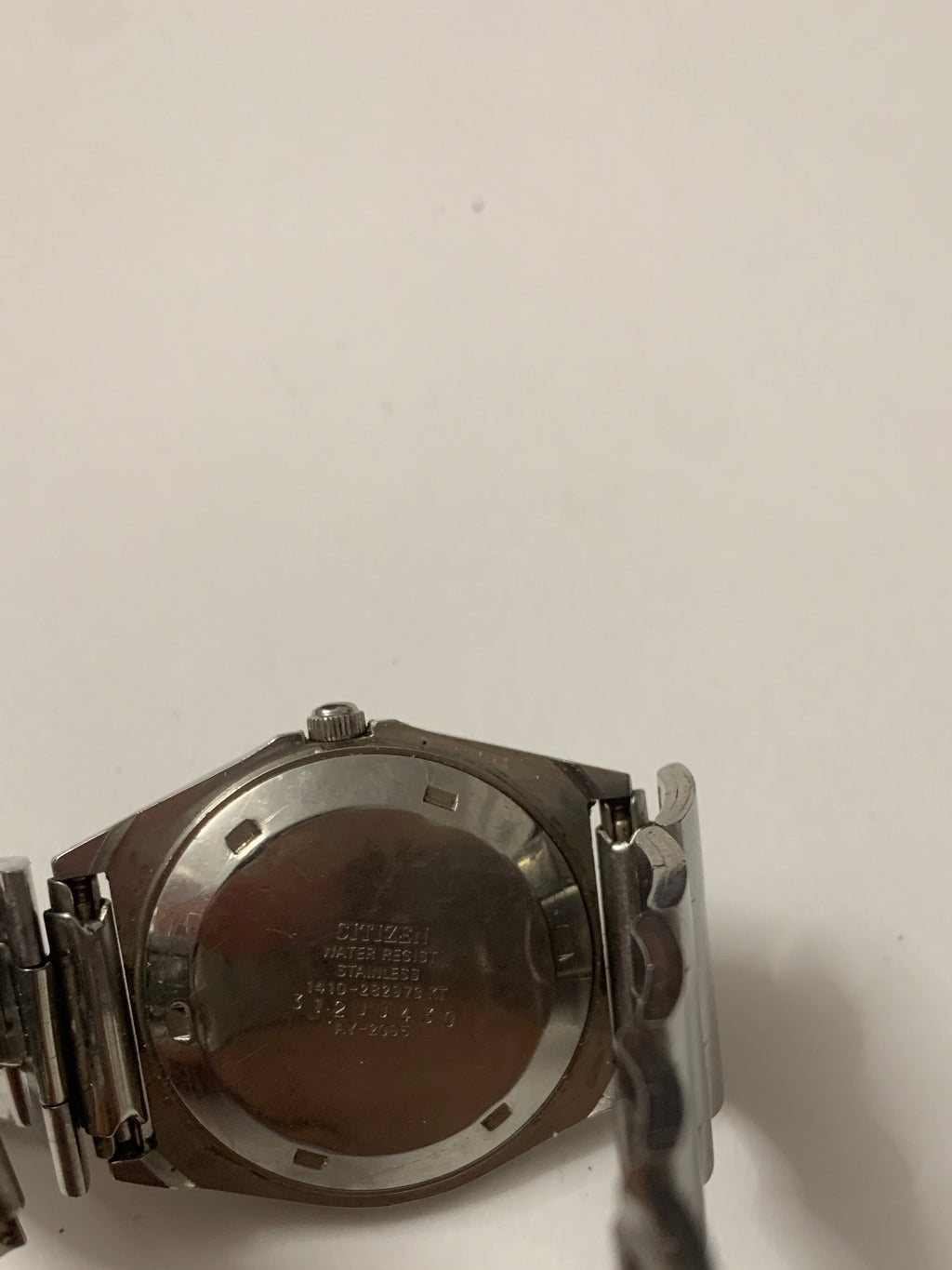 Orologio Vintage Citizen Seven Quartz Acciaio Quadrante Bianco Con Data