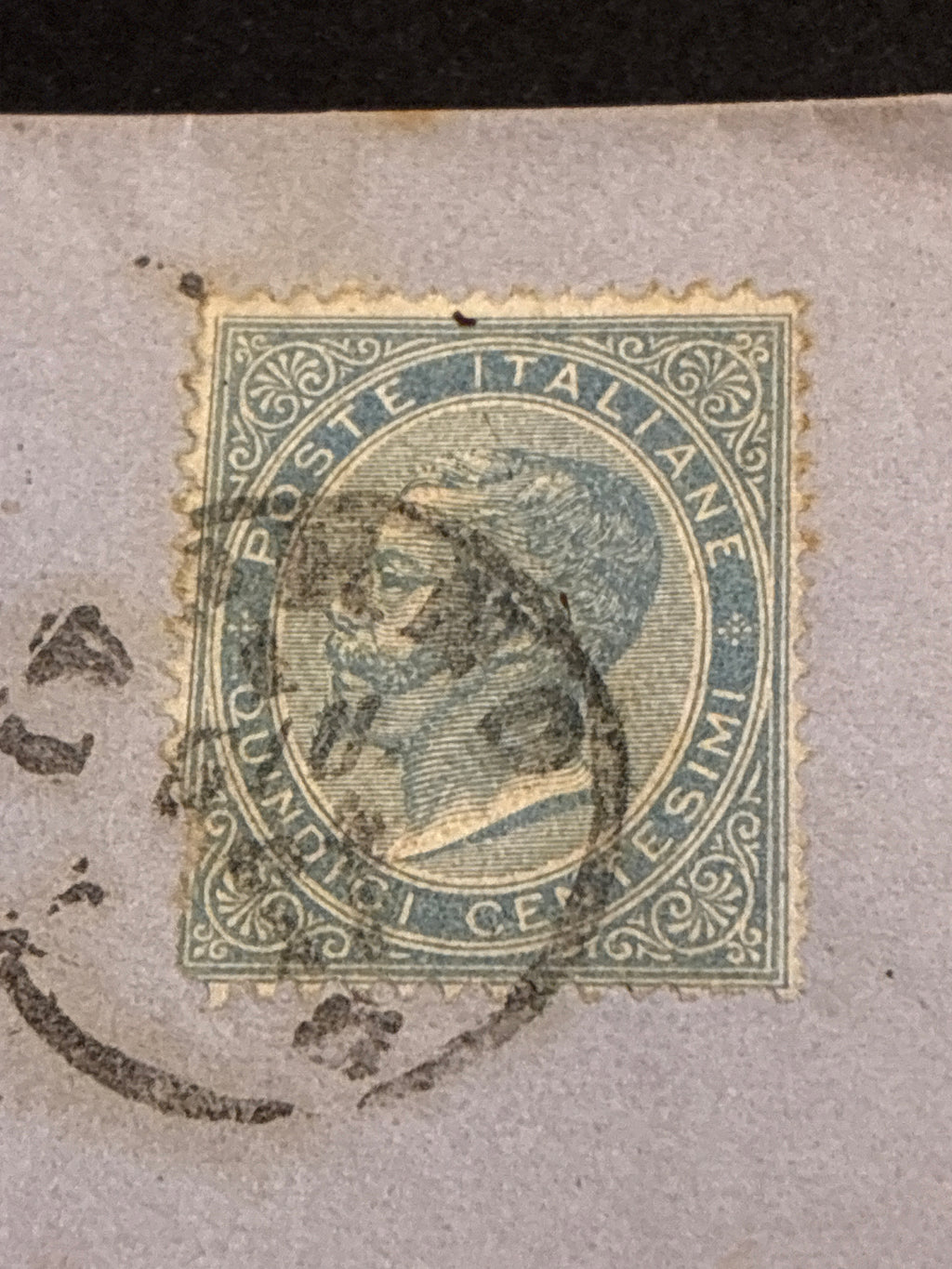 Lettera del 1864 da Livorno a Follonica con 15 Centesimi De La Rue – Ex Collezione Curzio Batini