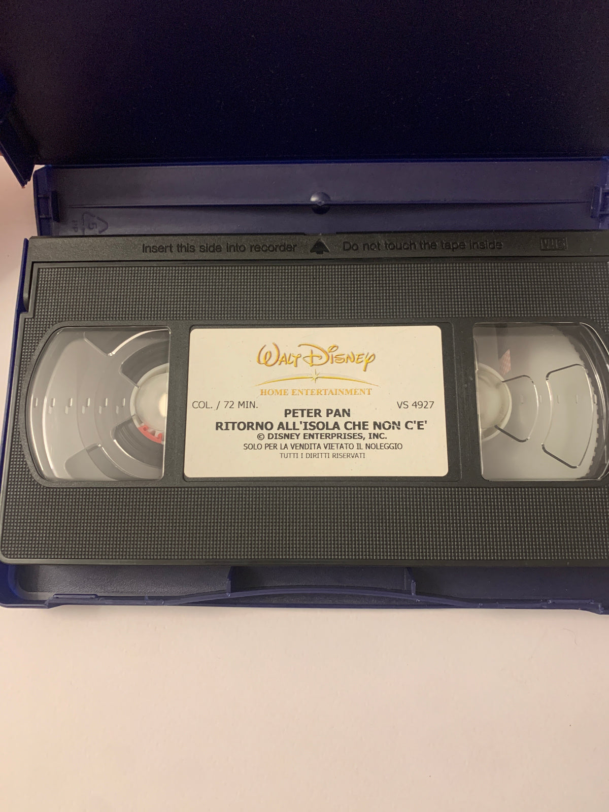 Lotto 2 VHS Walt Disney – Peter Pan in Ritorno all'Isola che non c'è + La Bella Addormentata nel Bosco (Edizione Italiana)