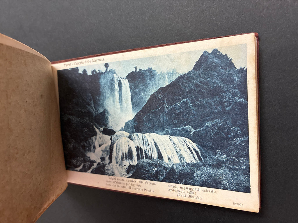 Libretto D'Epoca Alterocca Terni 12 Cartoline Illustrate Cascata Delle Marmore