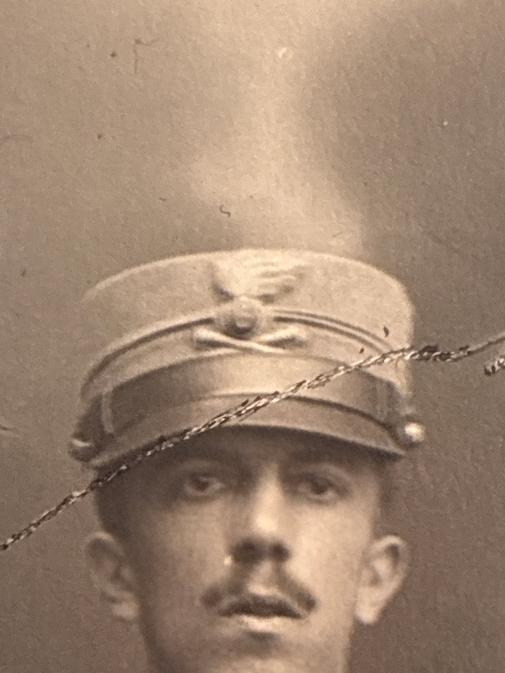 Foto Cartolina WW1 Carlo Dabalà Ufficiale Regio Esercito Carta Tensi Militaria Rara