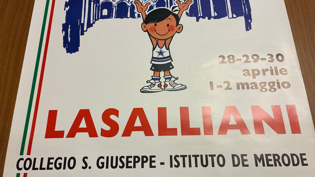 Manifesto Originale XIII Giochi Lasalliani Roma 1990